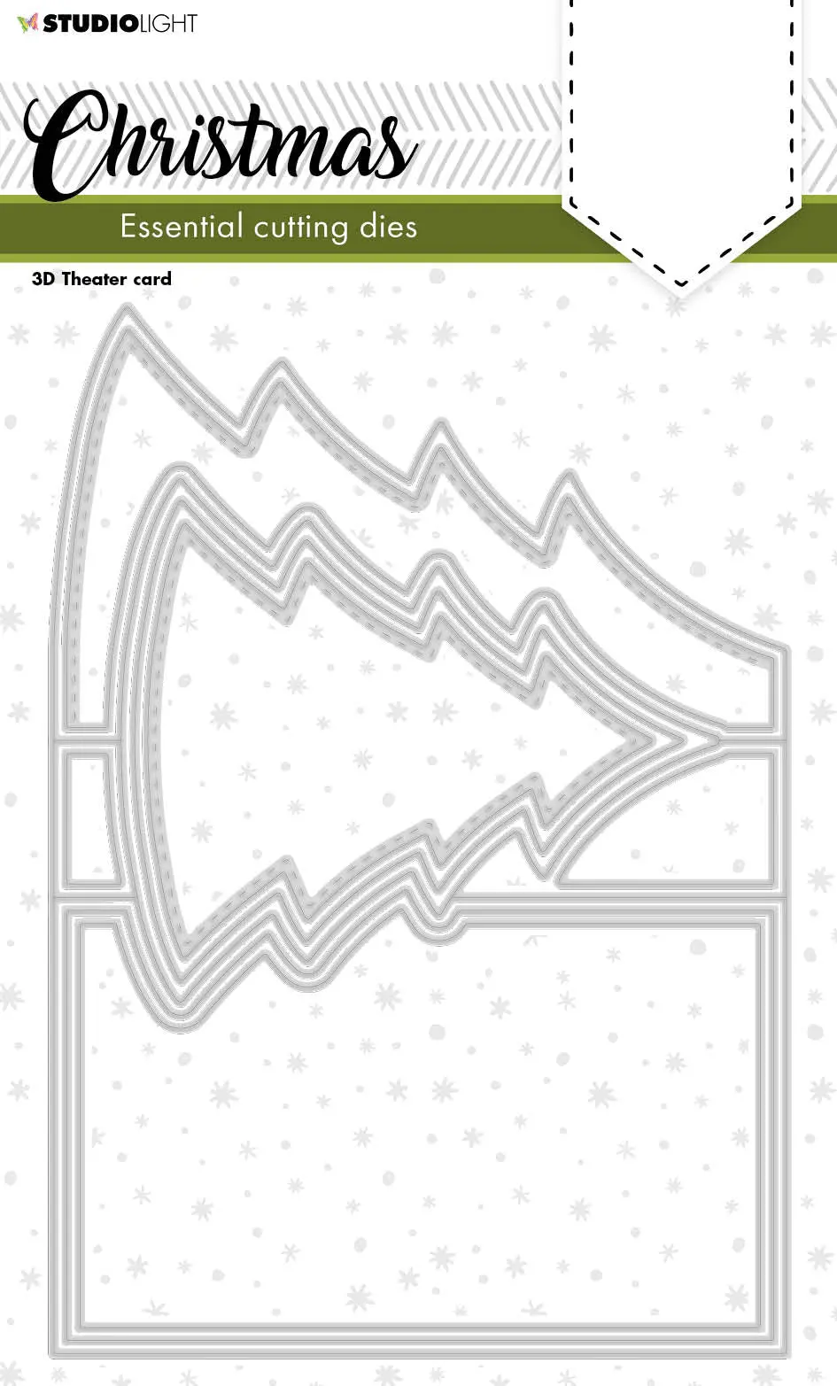 Sl Cutting Dies Christmas Tree Pop Out Essentials 202X142x1mm 7 Pc Nr.255 1