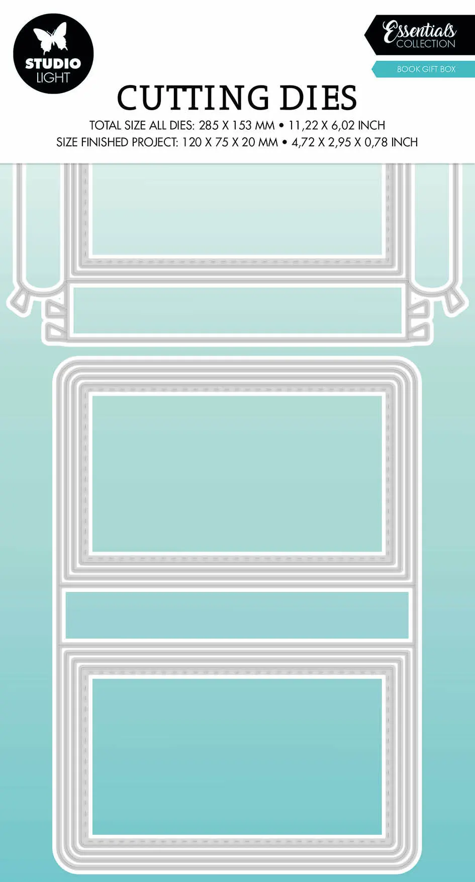 Sl Cutting Die Book Box Essentials 283X151x1mm 10 Pc Nr.497 1