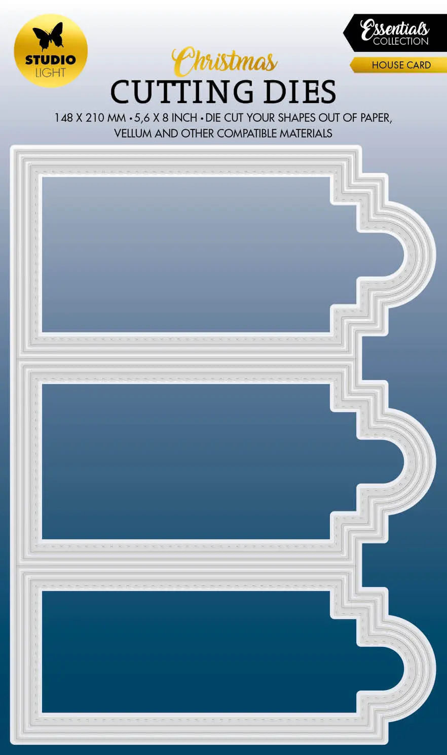 Sl Cutting Dies House Card Essentials 148X210x1mm 7 Pc Nr.552 1