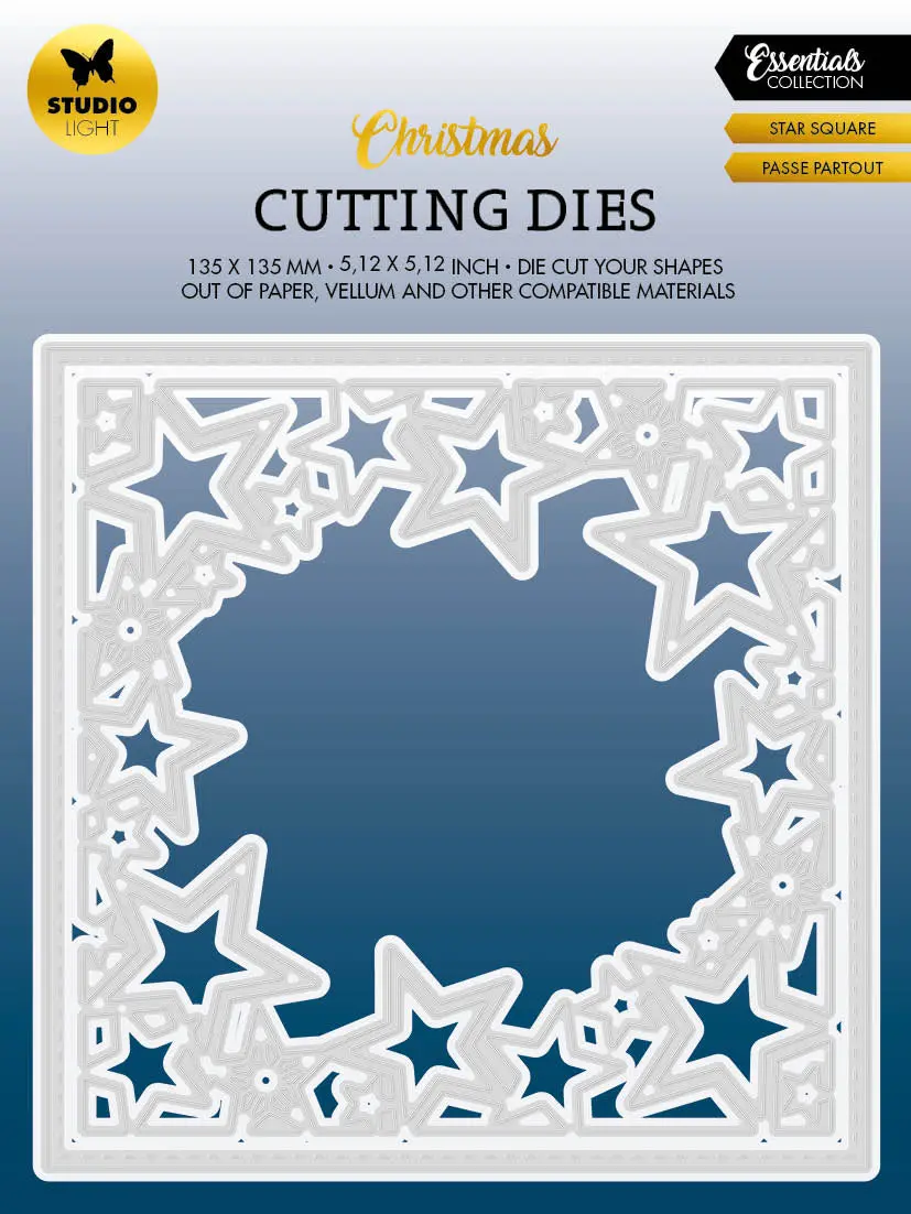 Sl Cutting Die Star Square Essentials 135X135x1mm 2 Pc Nr.565 1