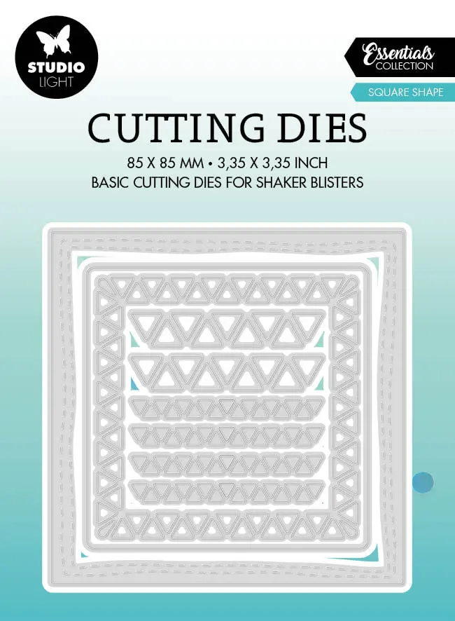 Sl Cutting Die Square Shape Essentials 85X85x1mm 9 Pc Nr.577 1