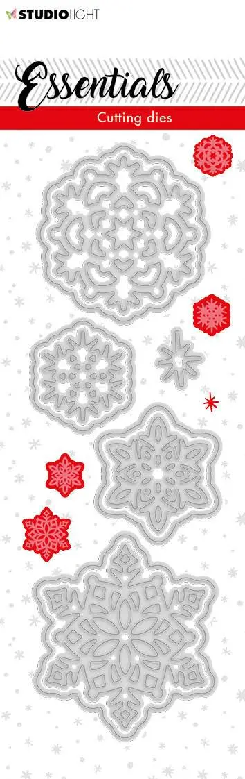 Sl Cutting Die Christmas Small Snowflakes 2 Essentials 50X150mm Nr.66 1