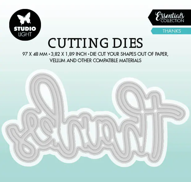 Sl Cutting Die Thanks Essentials 105X100x1mm 2  Pc  Nr.711 1