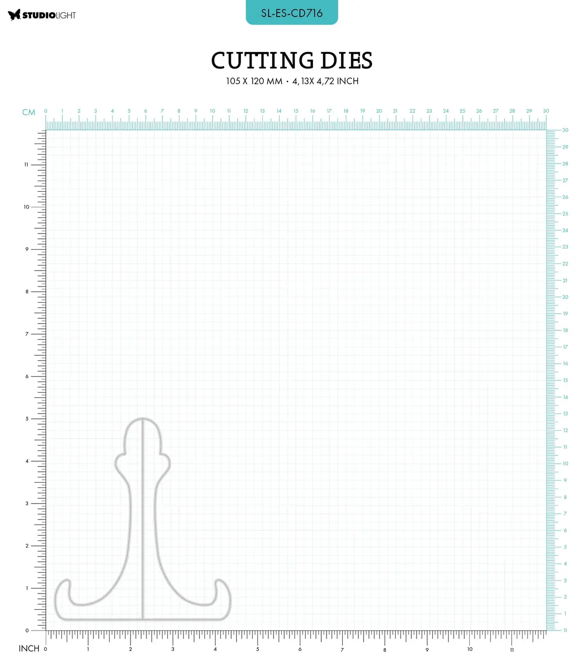 Sl Cutting Dies Card Stand Essentials 105X120x1mm 1 Pc Nr.716 2