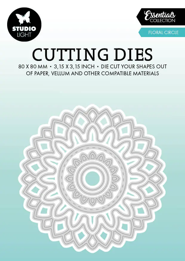 Sl Cutting Dies Floral Circle Essentials 80X80x1mm 6 Pc Nr.717 1