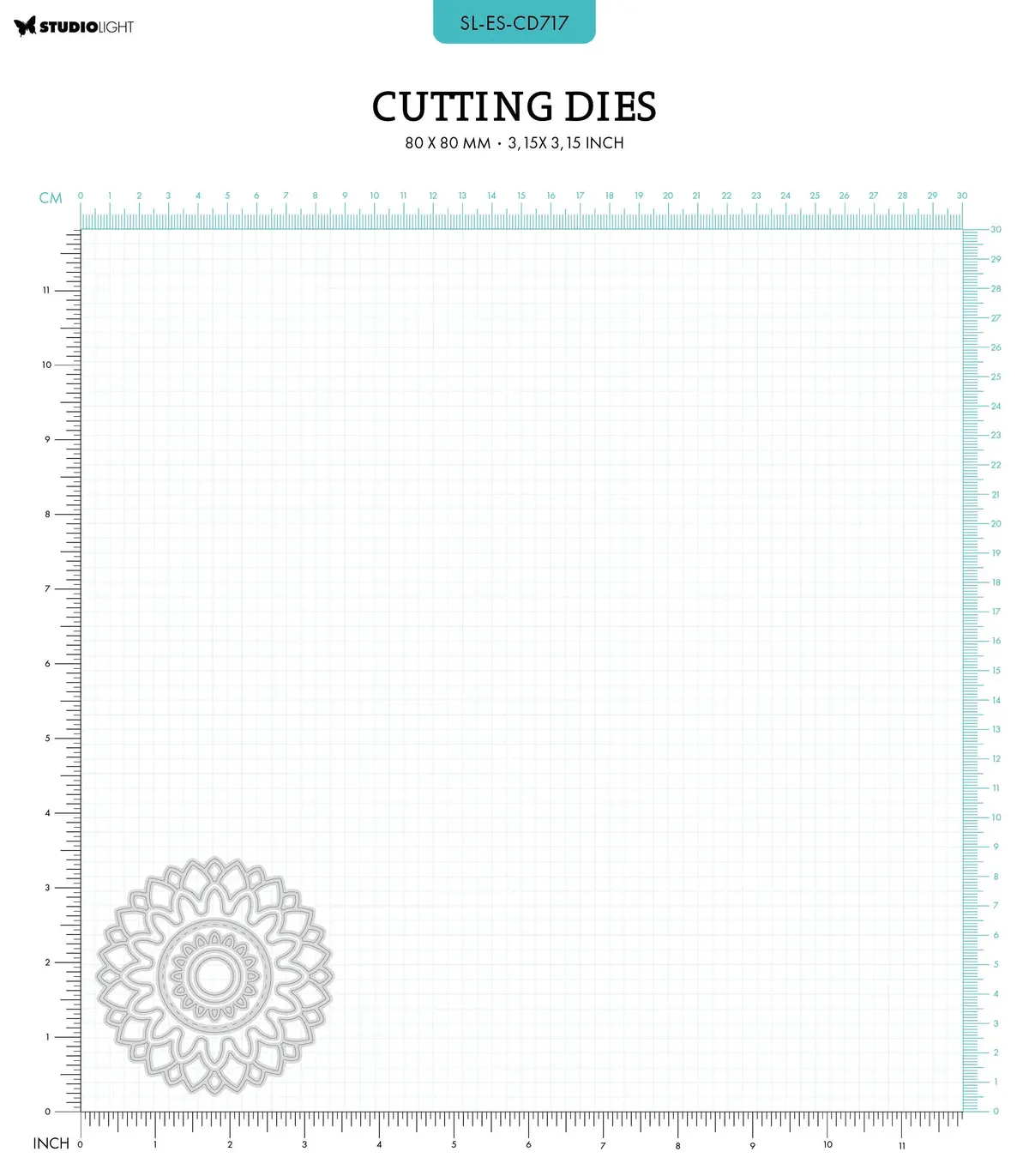 Sl Cutting Dies Floral Circle Essentials 80X80x1mm 6 Pc Nr.717 2