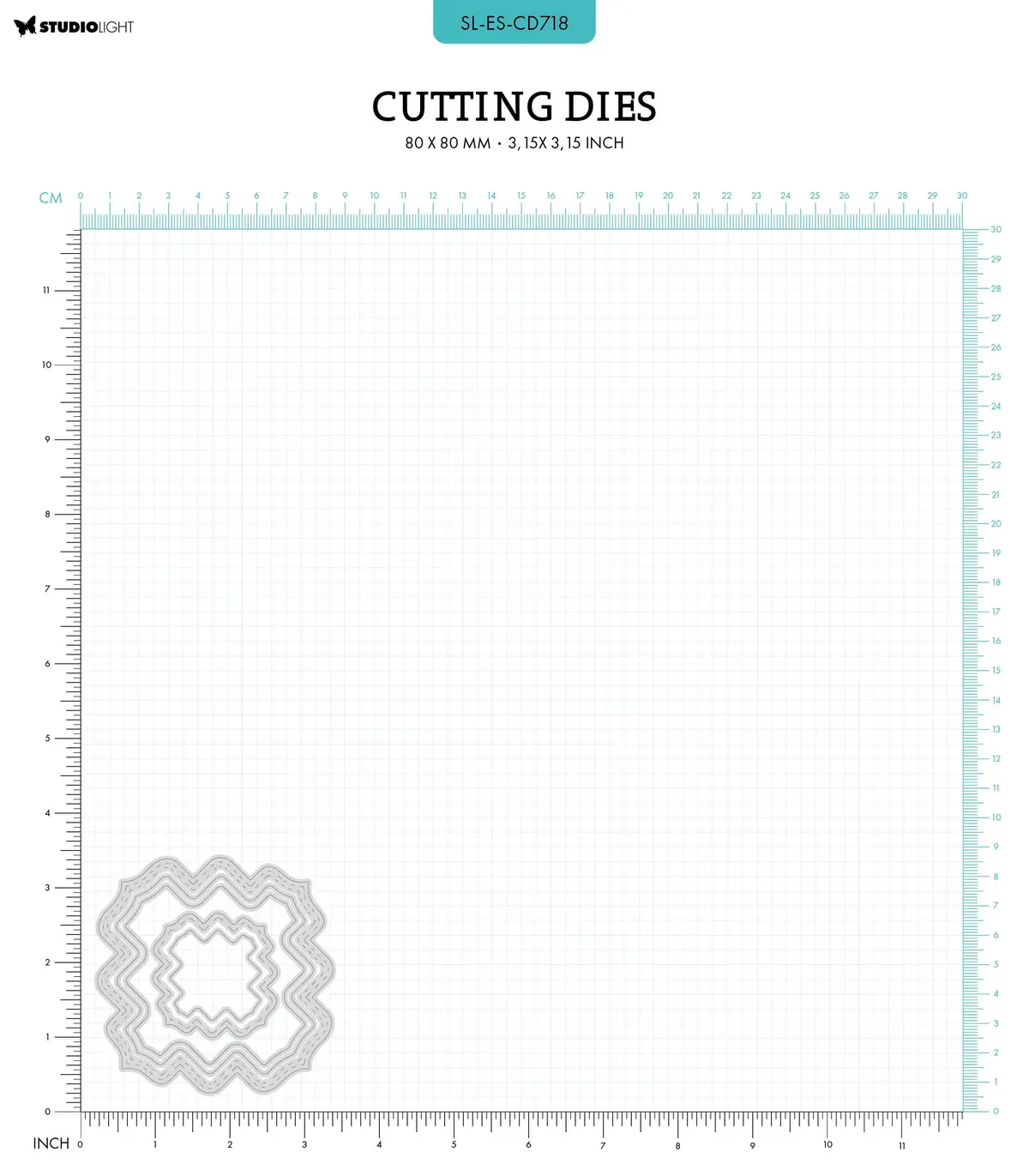 Sl Cutting Dies Bracket Shape Essentials 80X80x1mm 5 Pc Nr.718 2
