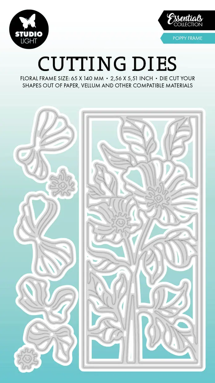 Sl Cutting Dies Poppy Frame Essentials 101X142x1mm 8 Pc Nr.735 1