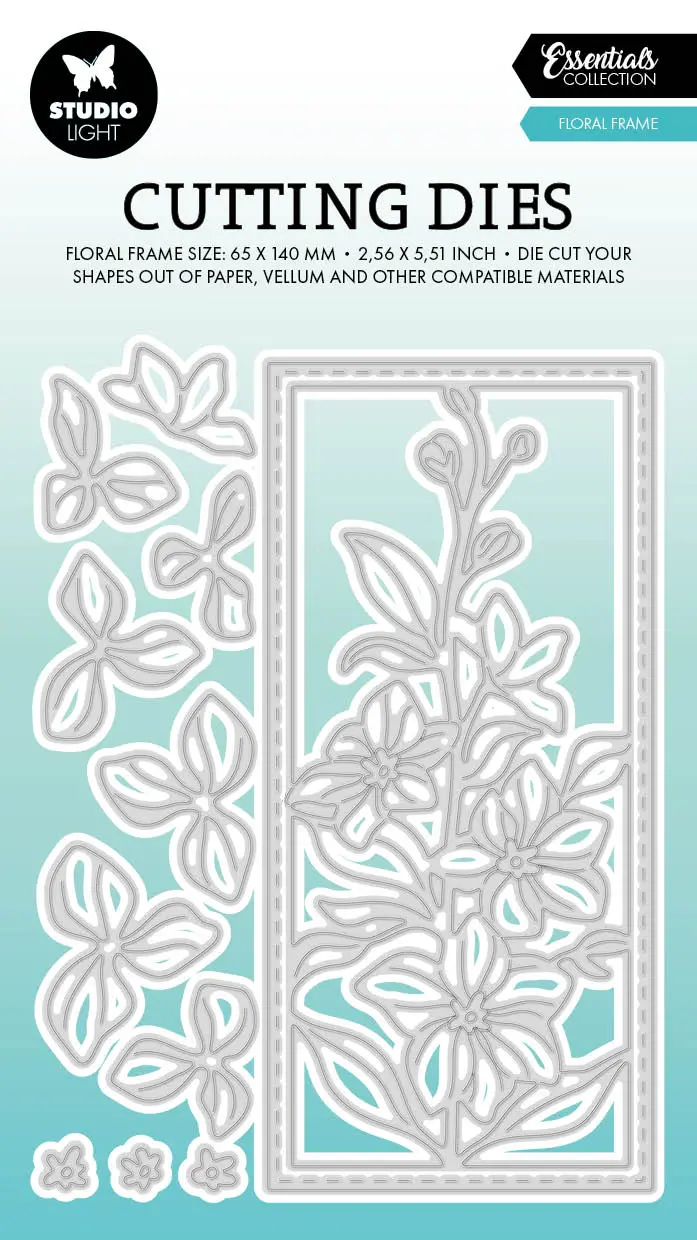 Sl Cutting Dies Floral Frame Essentials 103X143x1mm 12 Pc Nr.738 1