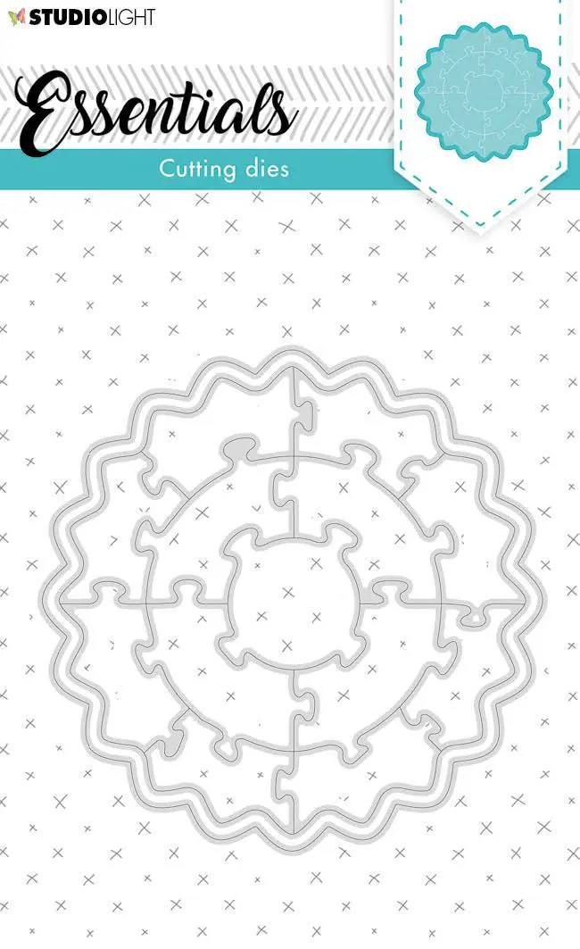 Sl Cutting Die Puzzle Circle Essentials 95X95mm Nr.75 1
