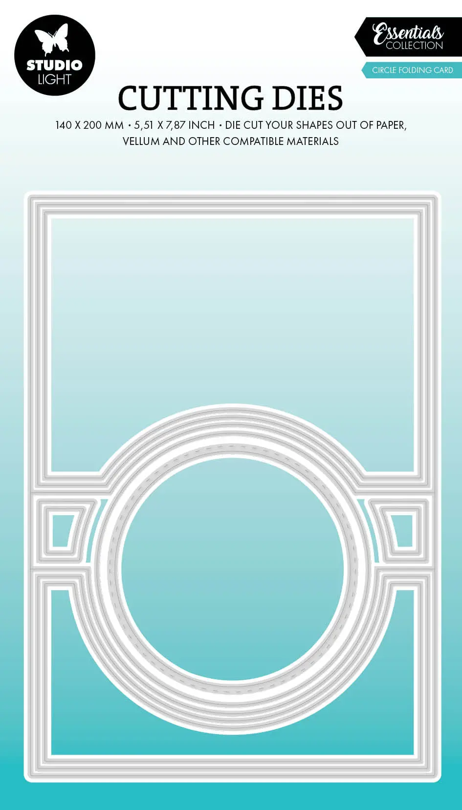 Sl Cutting Die Circle Folding Card Shape Essentials 11 Pc 1