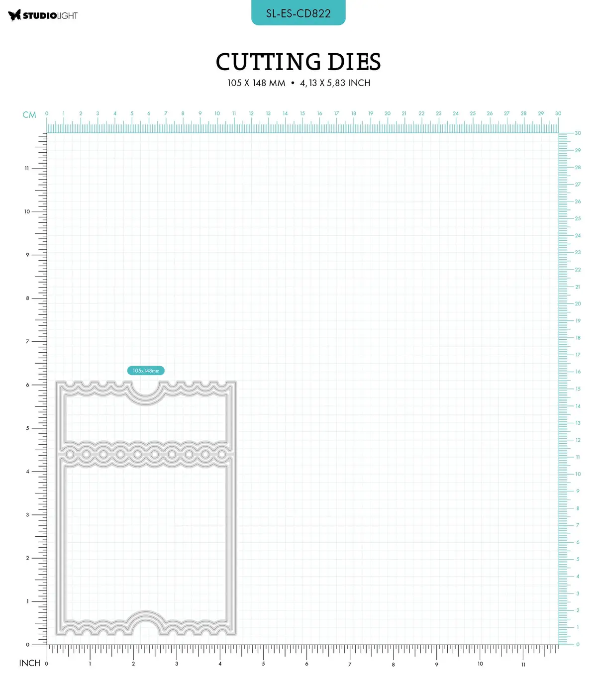 Sl Cutting Dies Ticket Card Shape Essentials 5 Pc 2