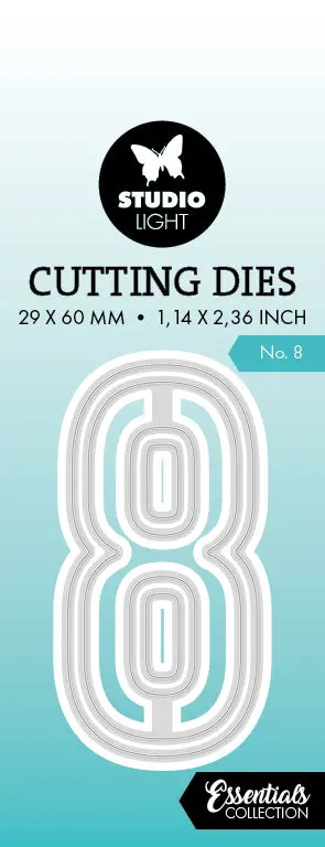 Sl Cutting Die Number 8 Essentials 1 Pc 1