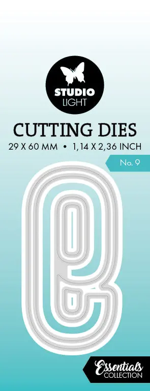 Sl Cutting Die Number 9 Essentials 1 Pc 1