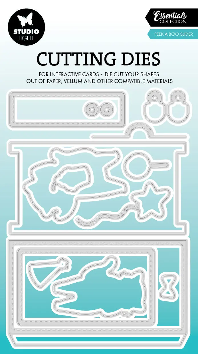 Sl Cutting Die Peek A Boo Slider Essentials 14 Pc 1