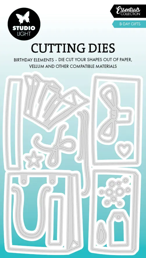 Sl Cutting Die B-Day Gifts Essentials 15 Pc 1