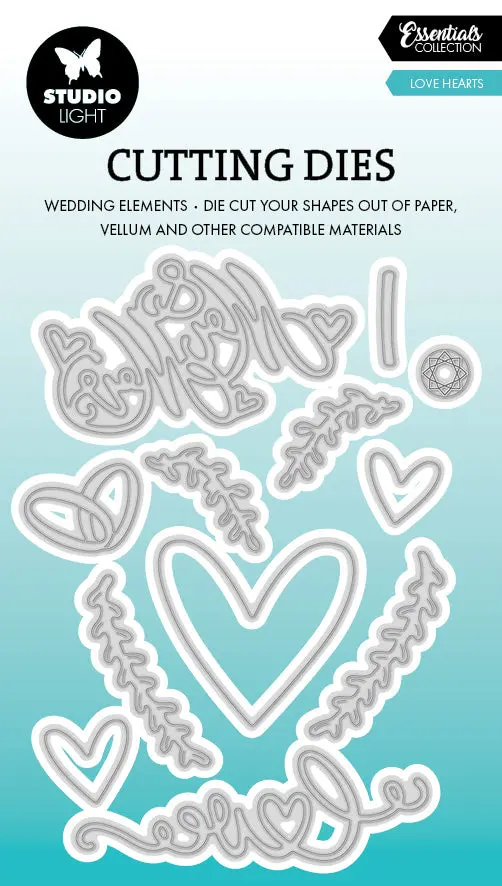 Sl Cutting Die Love Hearts Essentials 12 Pc 1