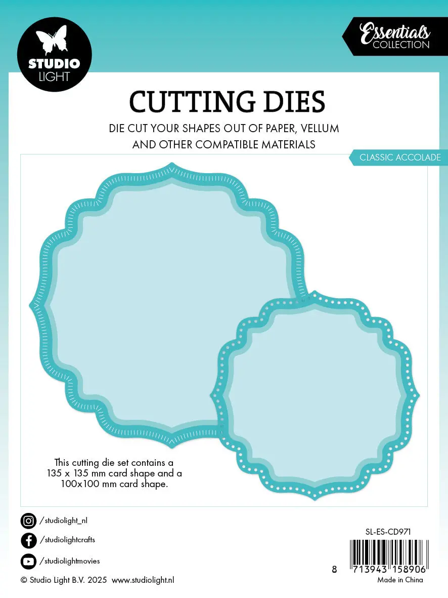 Sl Cutting Die Classic Accolade Essentials 6 Pc 2