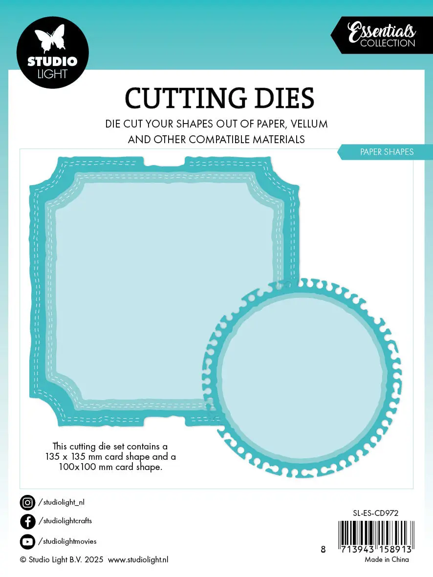 Sl Cutting Die Paper Shapes Essentials 6 Pc 2
