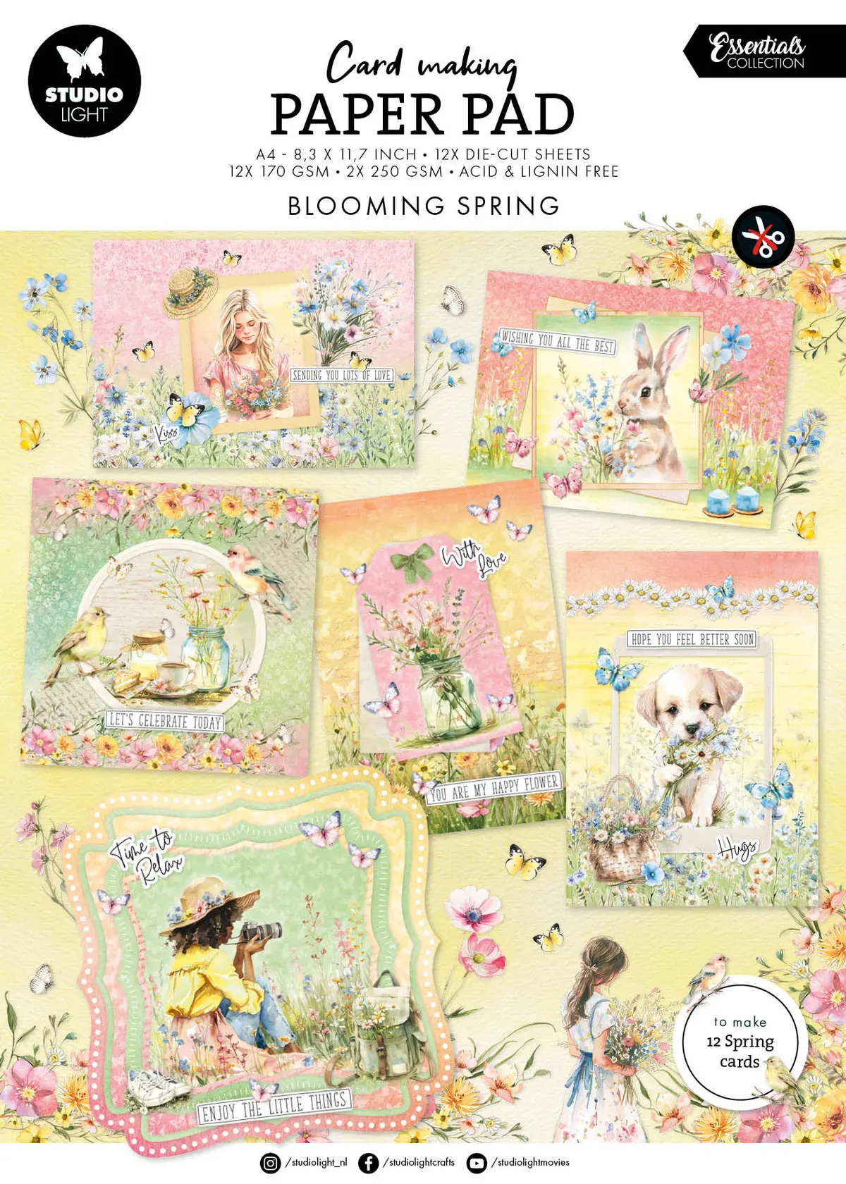 Sl Card Making Pad Blooming Spring Essentials 14 Sh 1