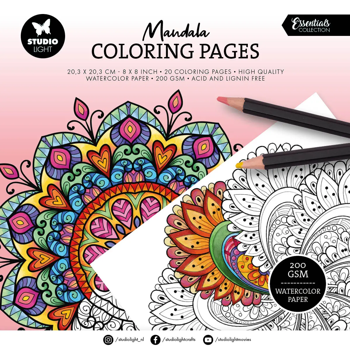Sl Coloring Pages Mandala Essentials 20 Sheets 1