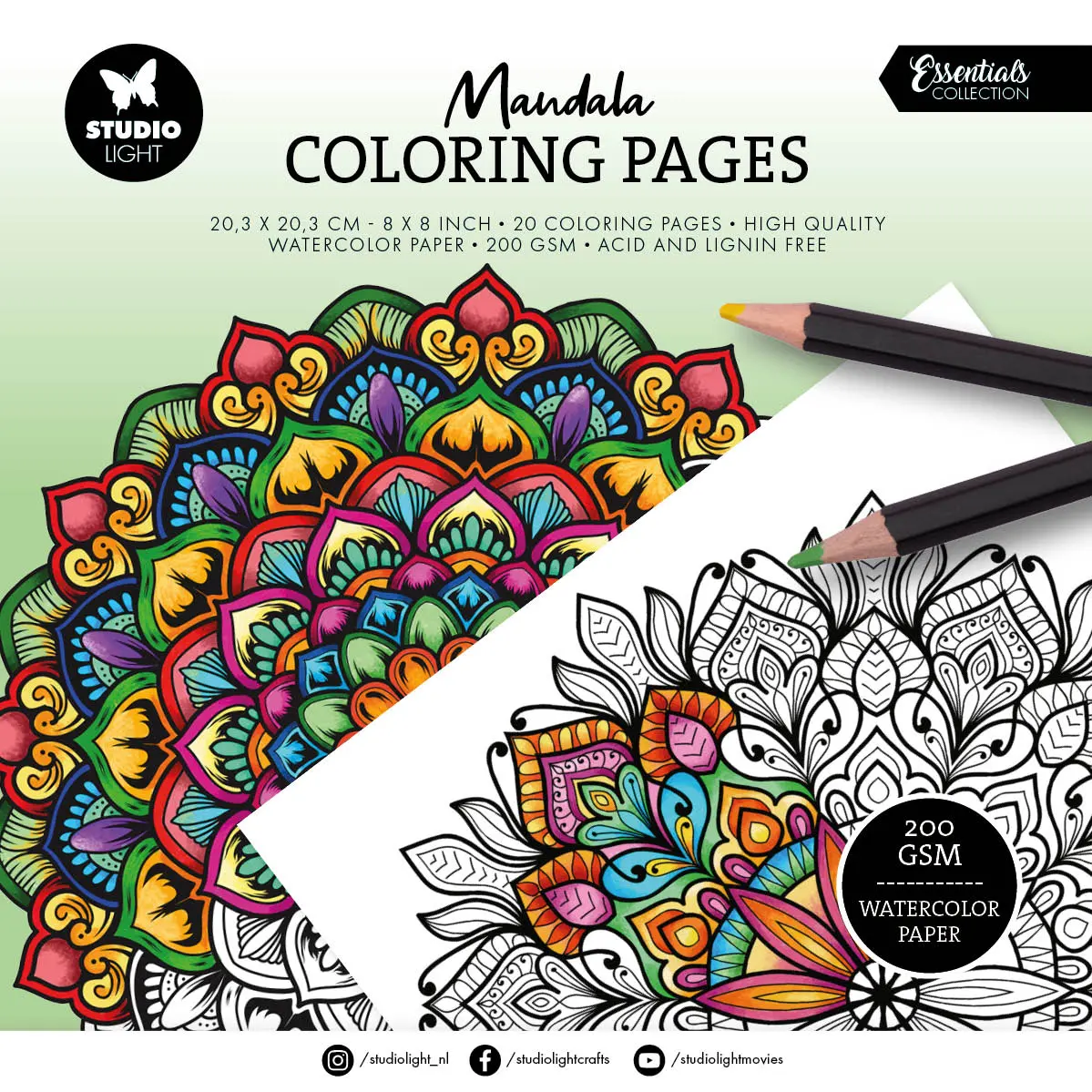 Sl Coloring Pages Mandala Essentials 20 Sheets 1