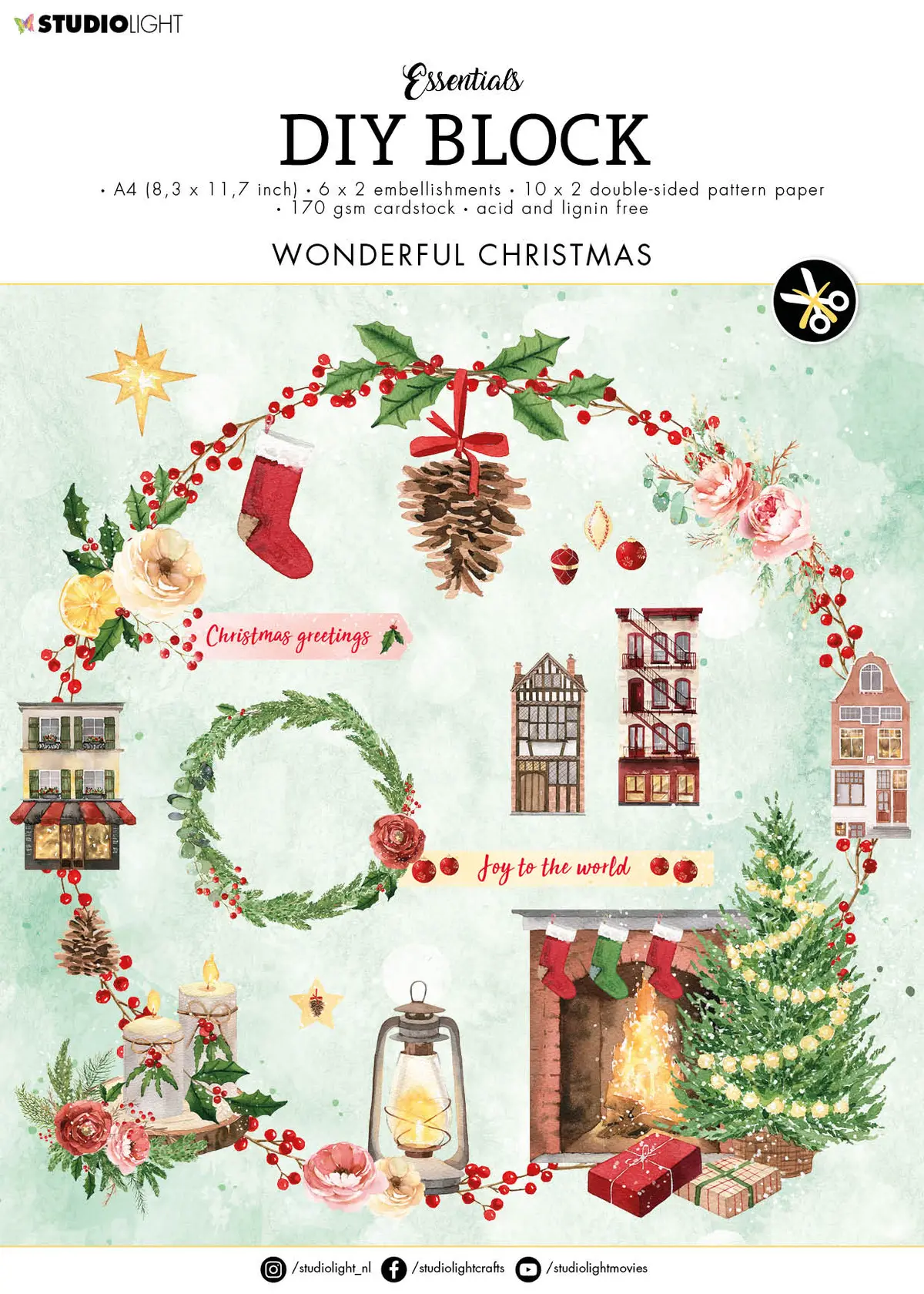 Sl Diy Block Christmas Essentials 294X210x9mm 32 Sh Nr.51 1