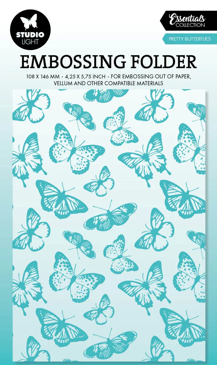 Sl Embossing Folders Pretty Butterflies Essentials 1 Pc 1