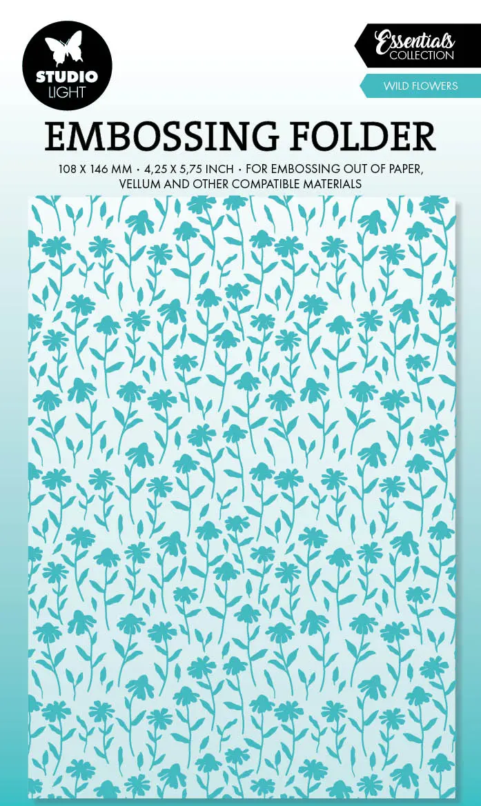 Sl Embossing Folders Wild Flowers Essentials 1 Pc 1