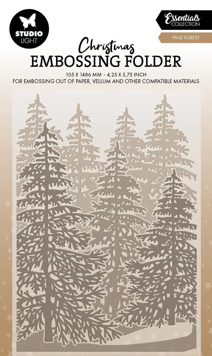 Sl Embossing Folder Forest Background Essentials 1 Piece 1
