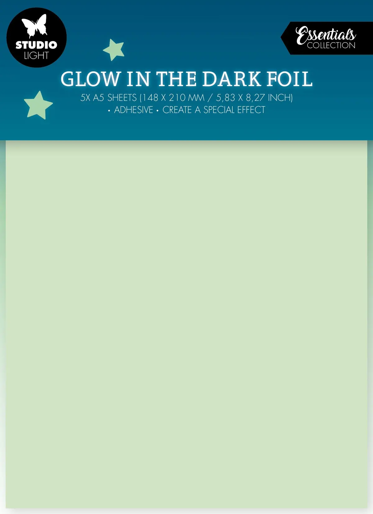 Sl Glow In The Dark Foil Essentials 148X210x3mm 5 Sh Nr.01 1