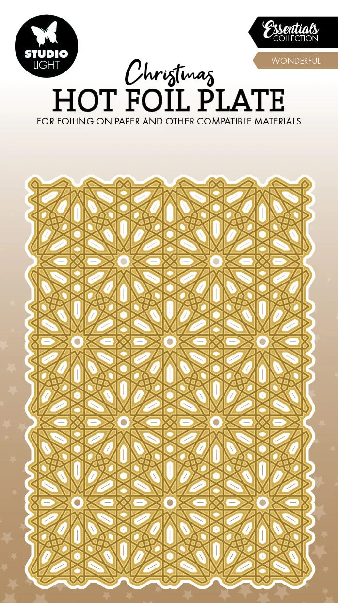 Sl Hot Foil Plate Snow Pattern Essentials 1 Piece 1