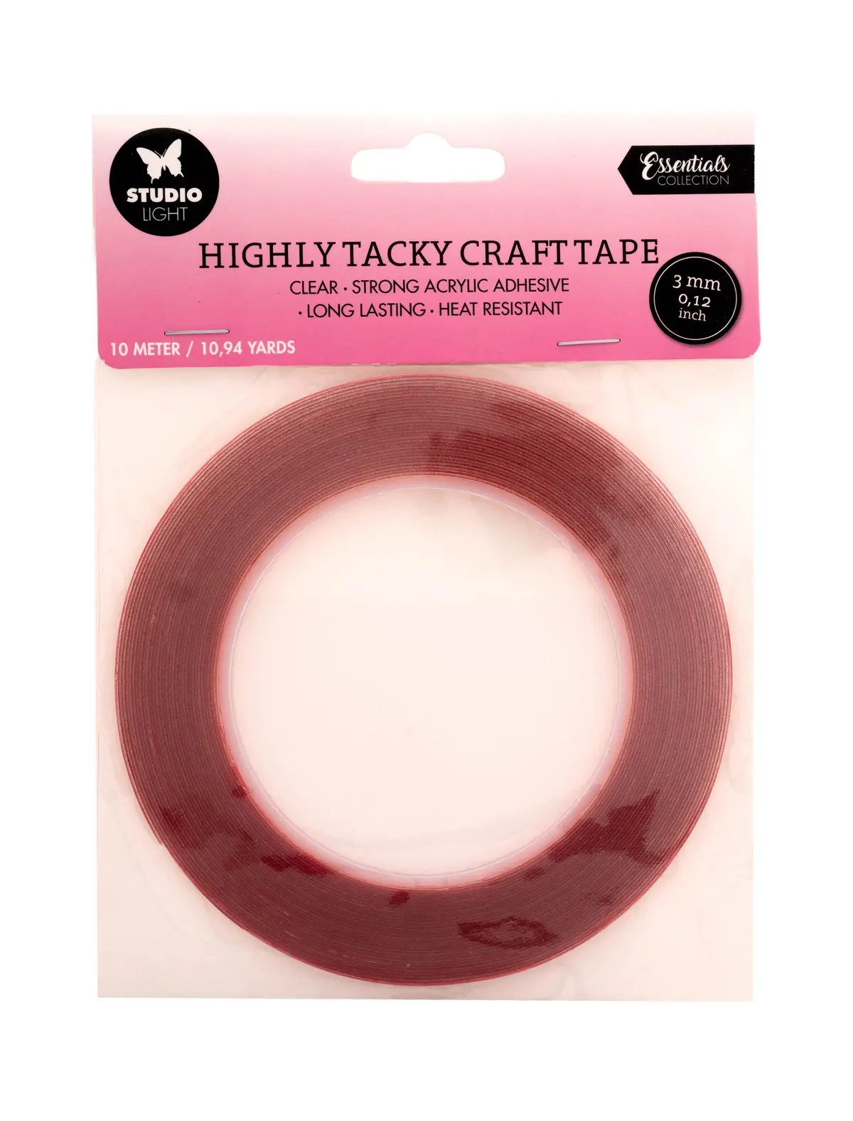Sl Highly Tacky Craft Tape Doublesided Adhesive 3Mm Essential Tools 165X130x3mm 10 M Nr.01 1