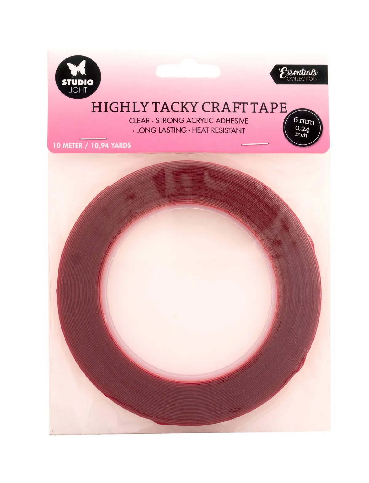 Sl Highly Tacky Craft Tape Doublesided Adhesive 6Mm Essential Tools 165X130x6mm 10 M Nr.02 1