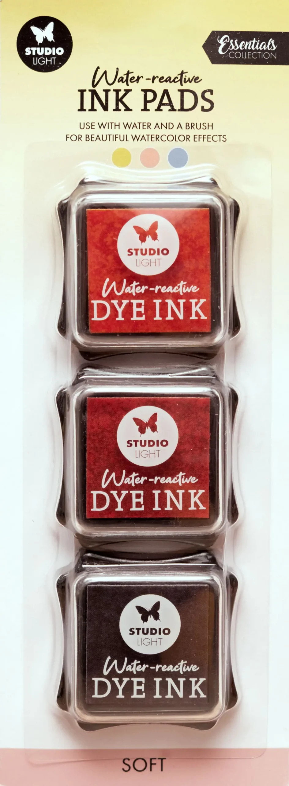 Sl Water-Reactive Ink Pads Soft Essentials 3 Pieces 1