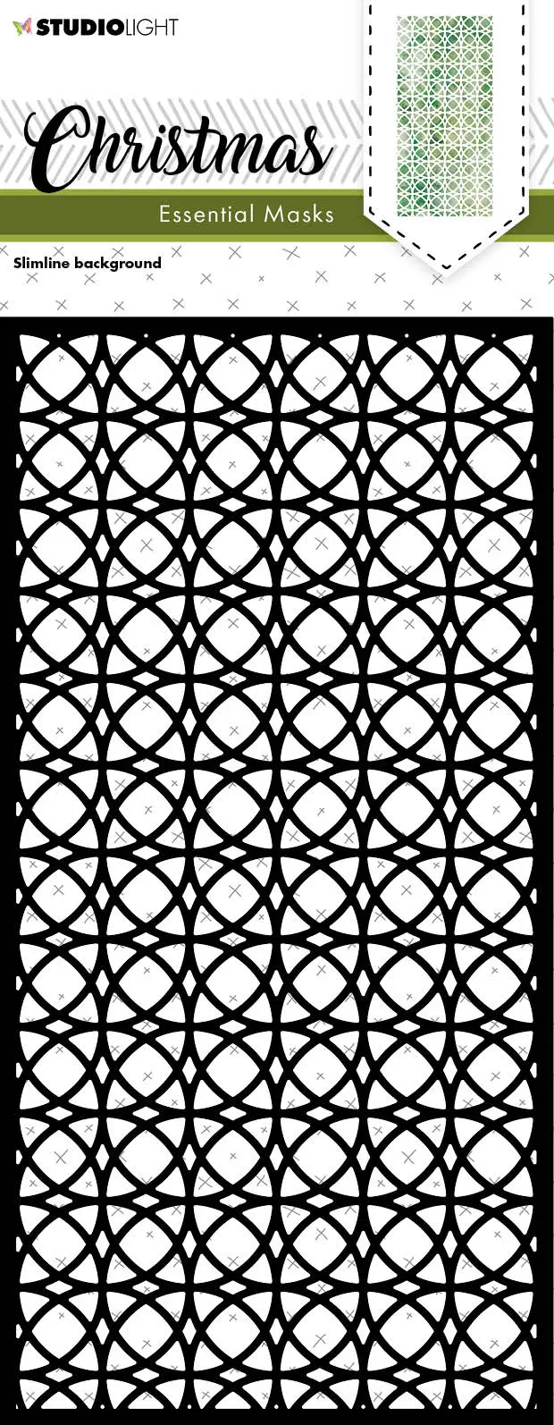 Sl Mask Christmas Slimline Background Essentials 105X210x1mm 1 Pc Nr.112 1