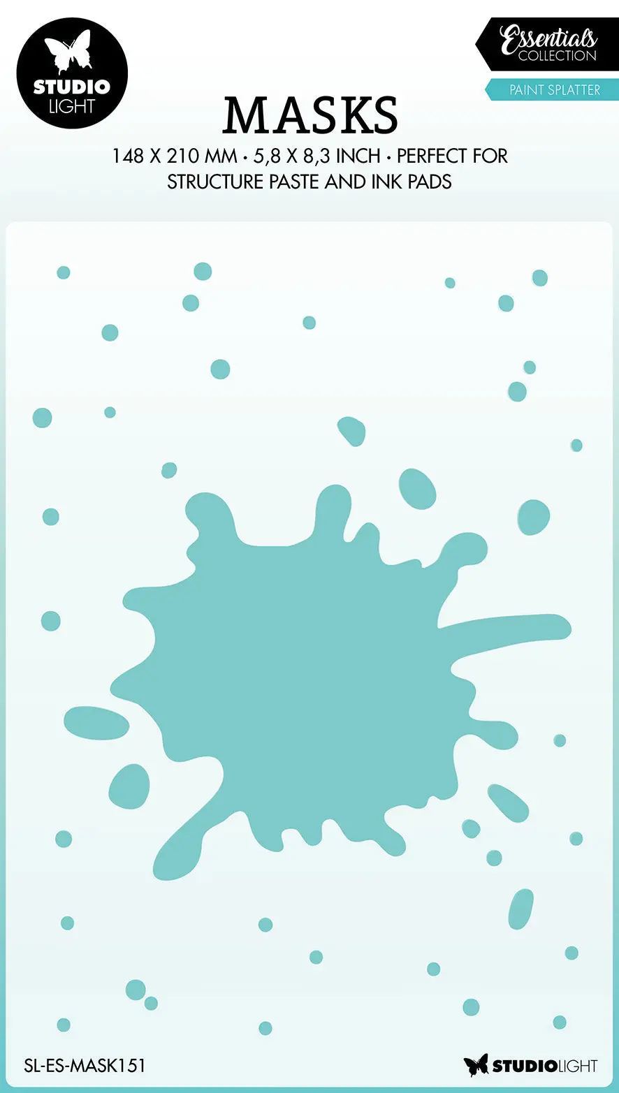 Sl Mask Paint Splatter Essentials 150X210x1mm 1 Pc Nr.151 1