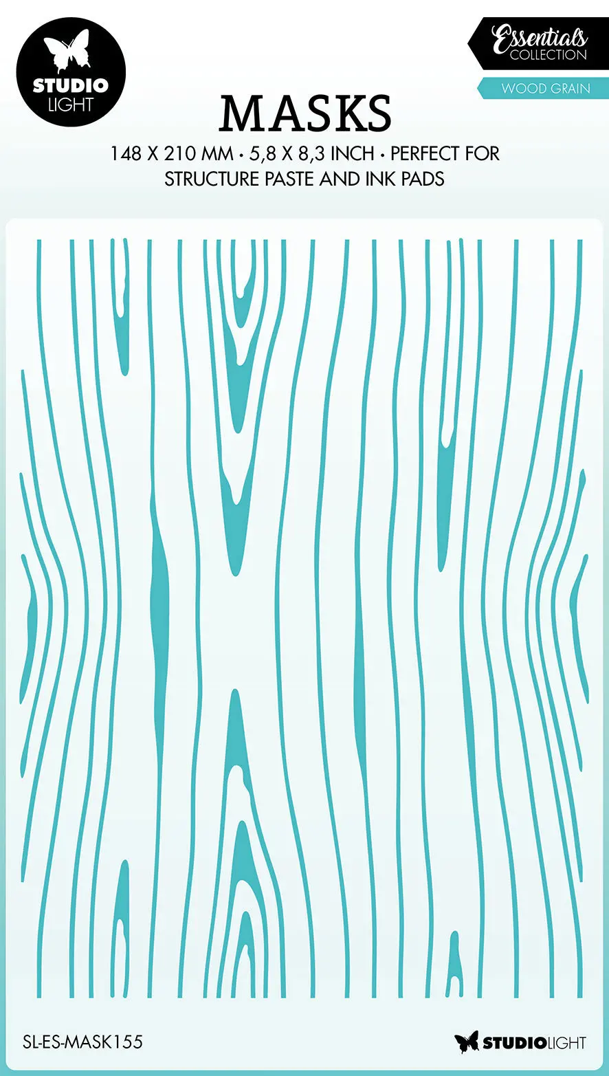 Sl Mask Wood Grain Essentials 150X210x1mm 1 Pc Nr.155 1