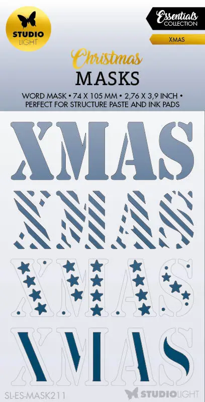 Sl Mask Xmas Essentials 74X105x1mm 1 Pc Nr.211 1