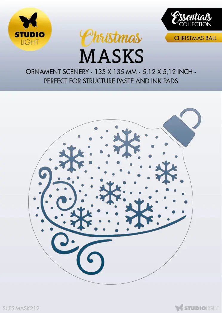 Sl Mask Christmas Ball Essentials 135X135x1mm 1 Pc Nr.212 1