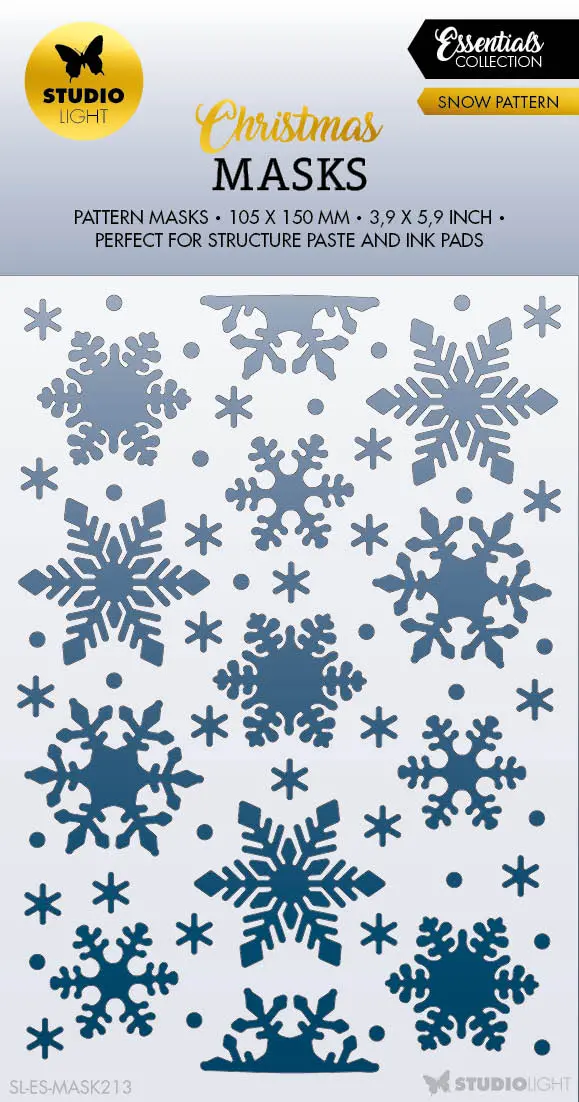 Sl Mask Snow Pattern Essentials 105X150x1mm 1 Pc Nr.213 1