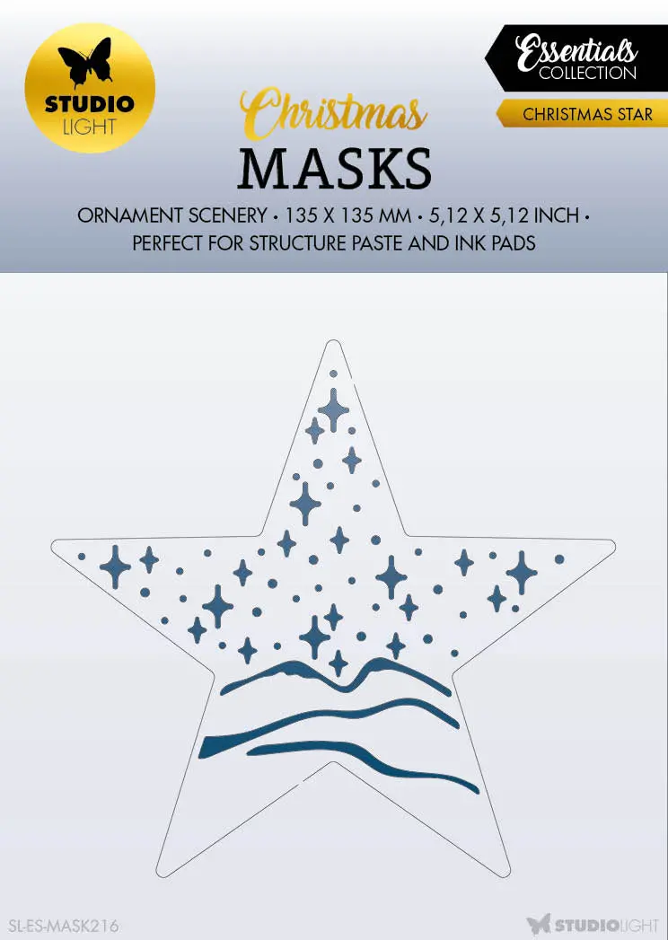 Sl Mask Christmas Star Essentials 135X135x1mm 1 Pc Nr.216 1