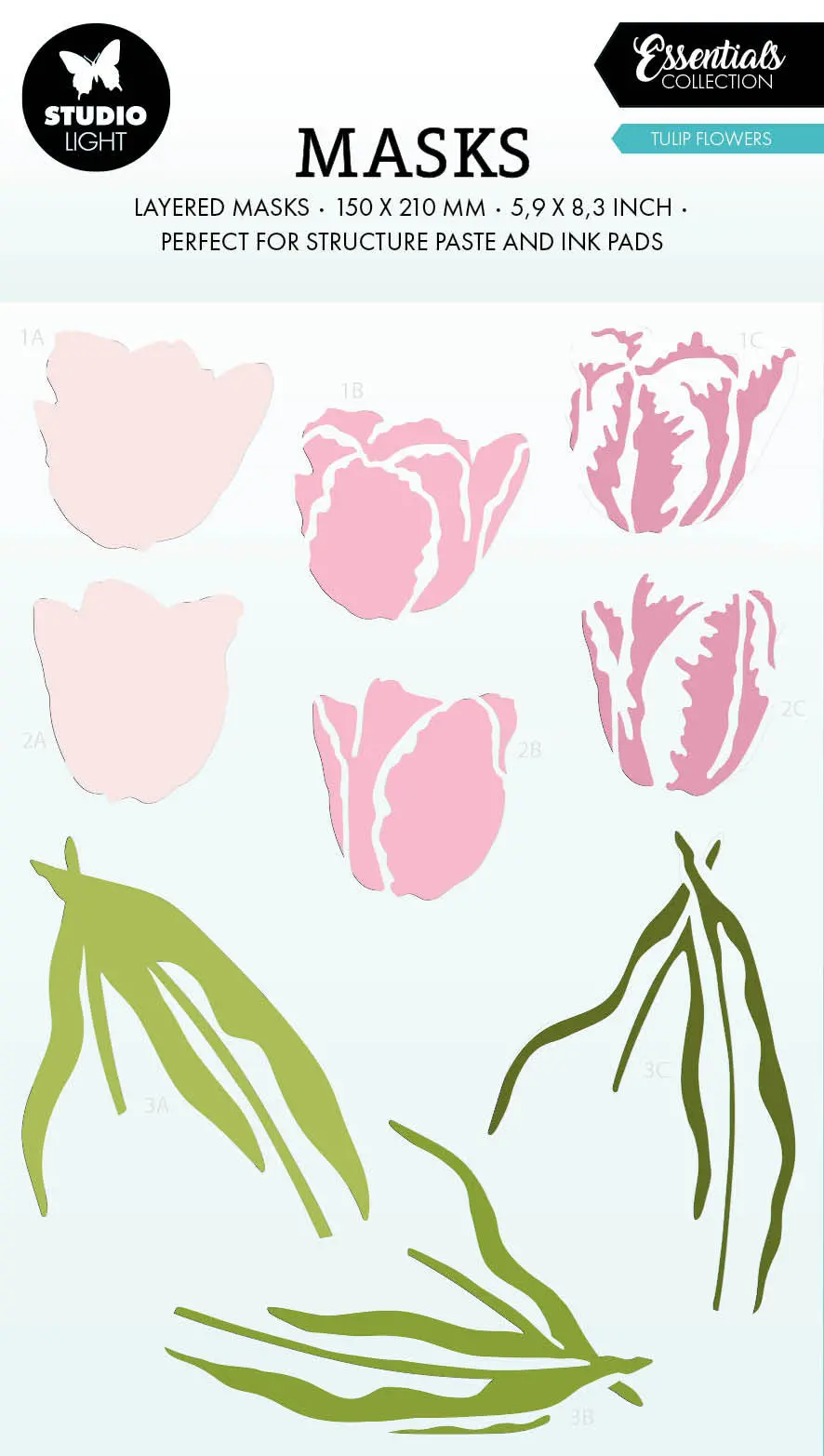 Sl Masks Tulip Flowers Essentials 150X210x1mm 1 Pc Nr.248 1