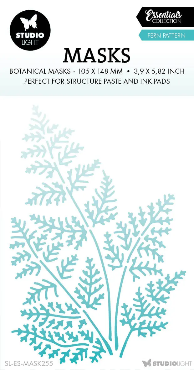 Sl Mask Fern Pattern Essentials 105X148x1mm 1 Pc Nr.255 1