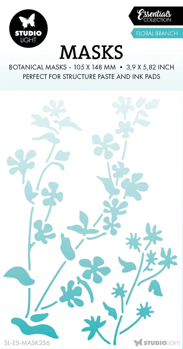 Sl Mask Floral Branch Essentials 105X148x1mm 1 Pc Nr.256 1