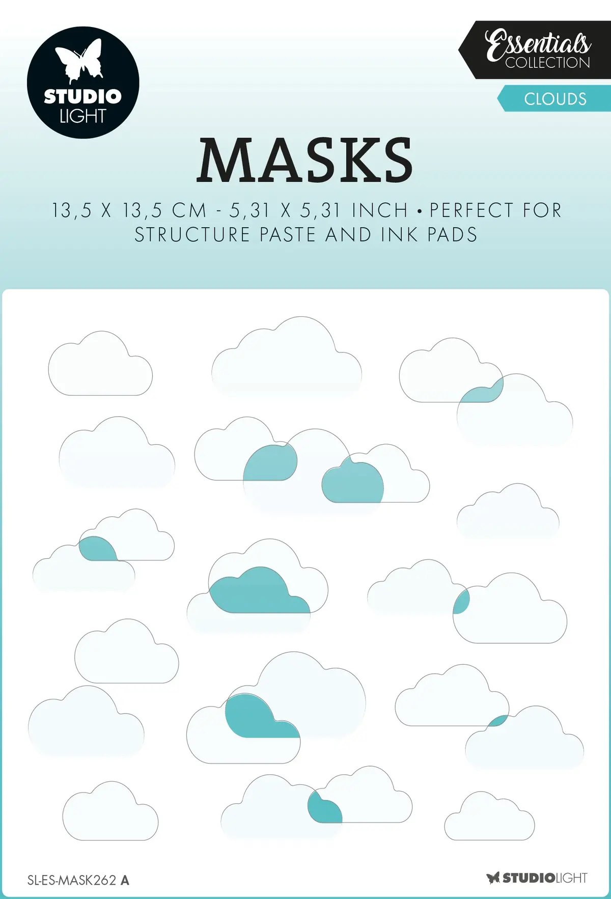 Sl Mask Clouds Essentials 135X135x1mm 2 Pc Nr.262 1