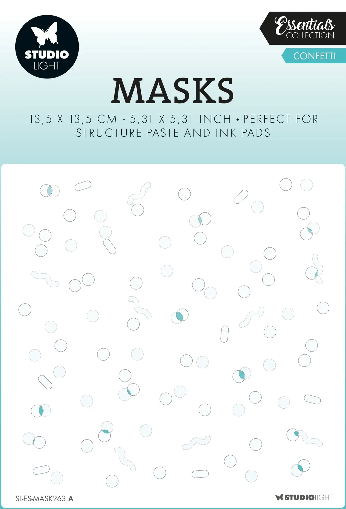 Sl Mask Confetti Essentials 135X135x1mm 2 Pc Nr.263 1