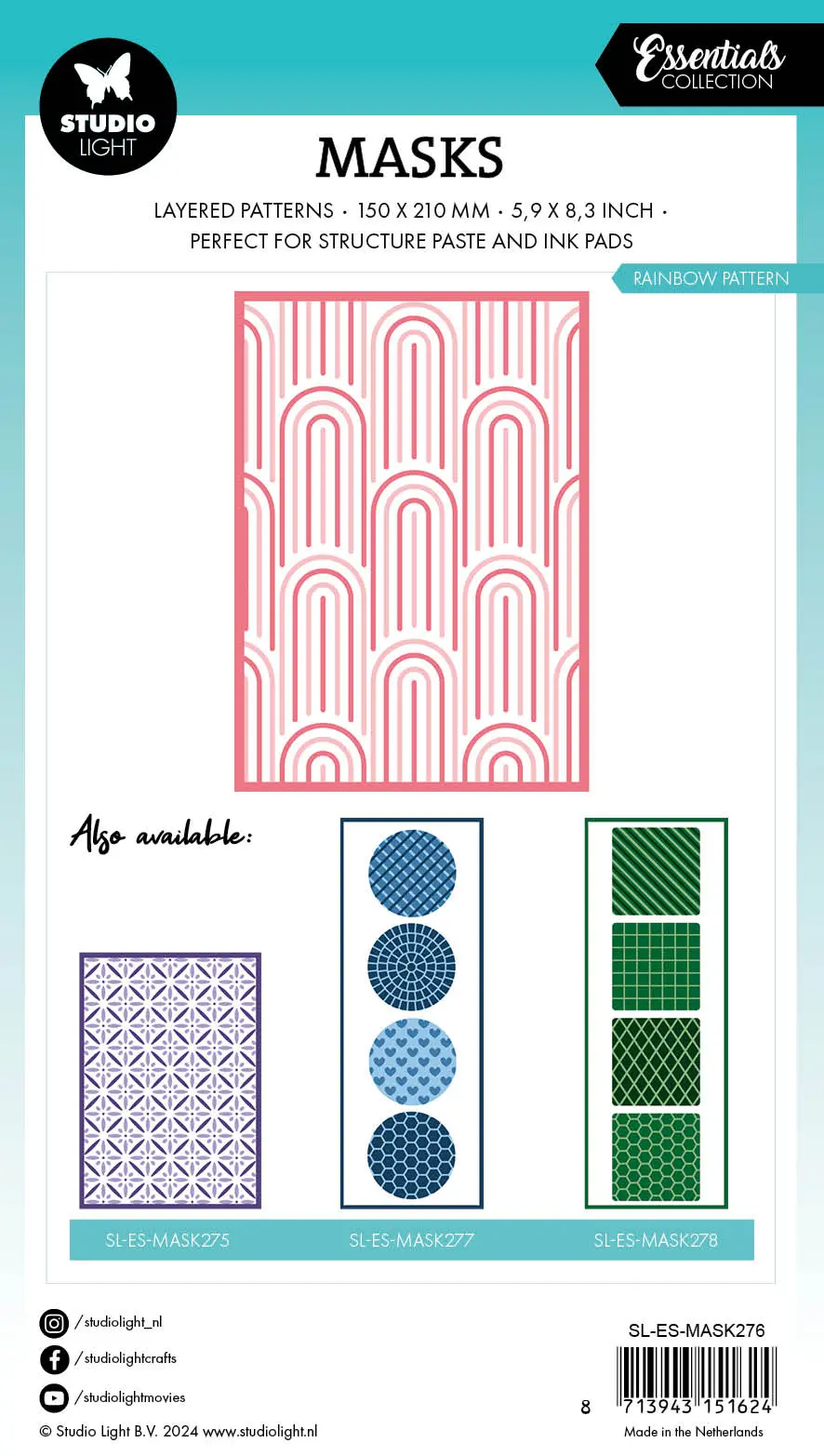 Sl Mask Rainbow Pattern Essentials 1 Pc 2