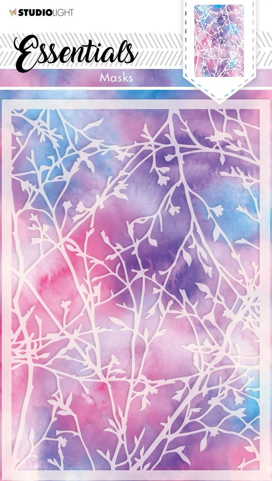Sl Mask Background Blossom/Branches Essentials 148X210mm Nr.28 1
