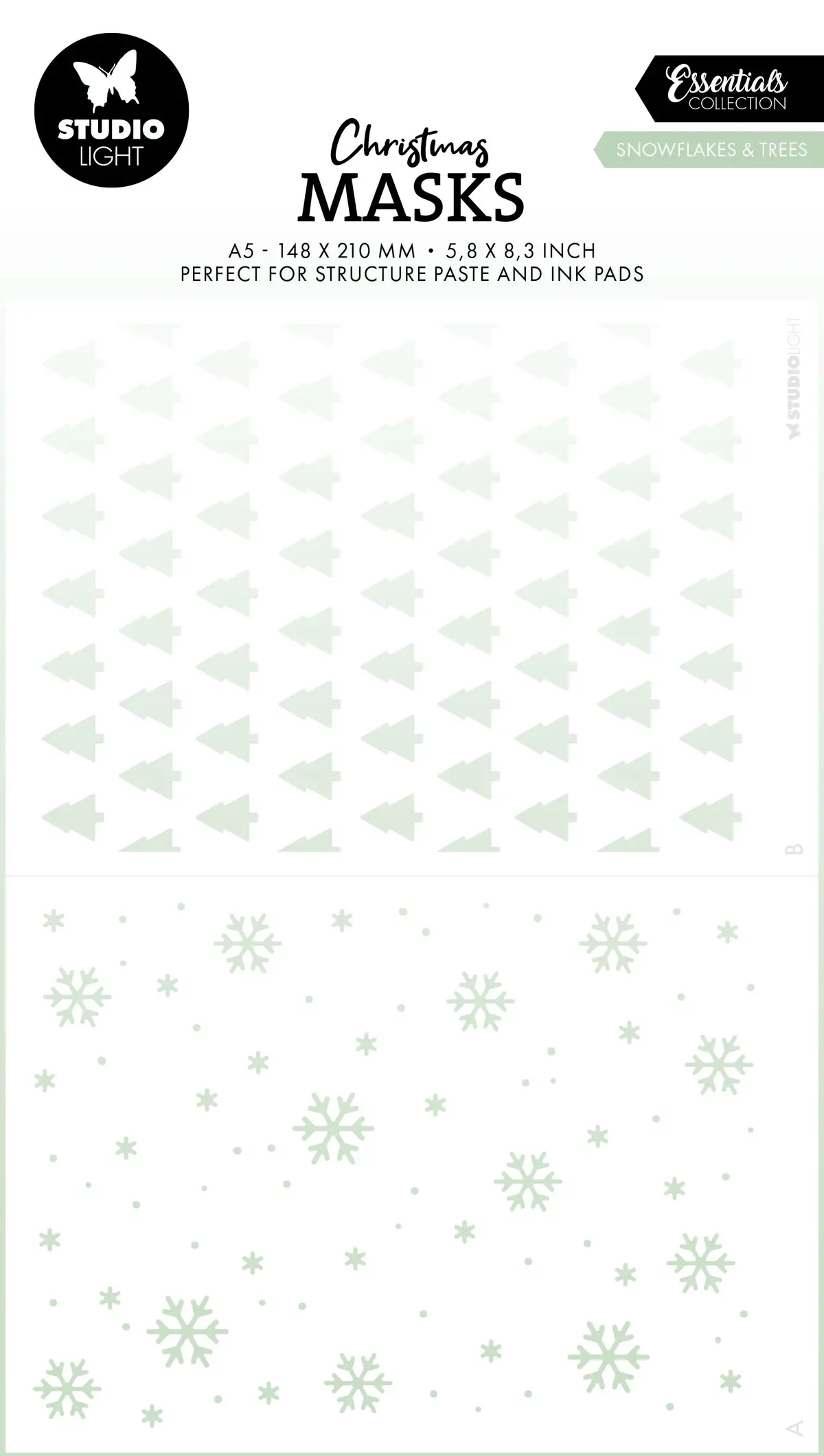 Sl Mask Snowflakes & Trees Essentials 1 Pc 1